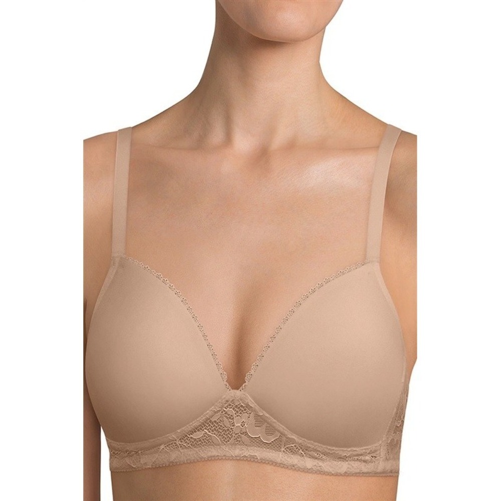 NEW Triumph 34B Petites Endearing Lace Non Wire Bra 90007 Beige #95710
